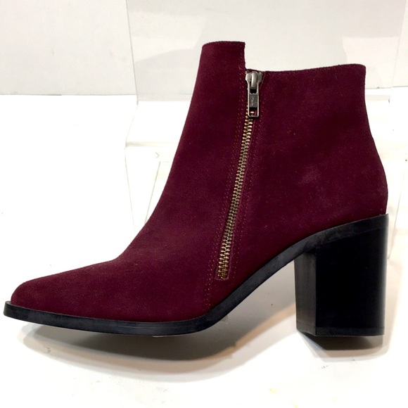 Purple block heel ankle booties Buffalo London EU 38 - Picture 2 of 16